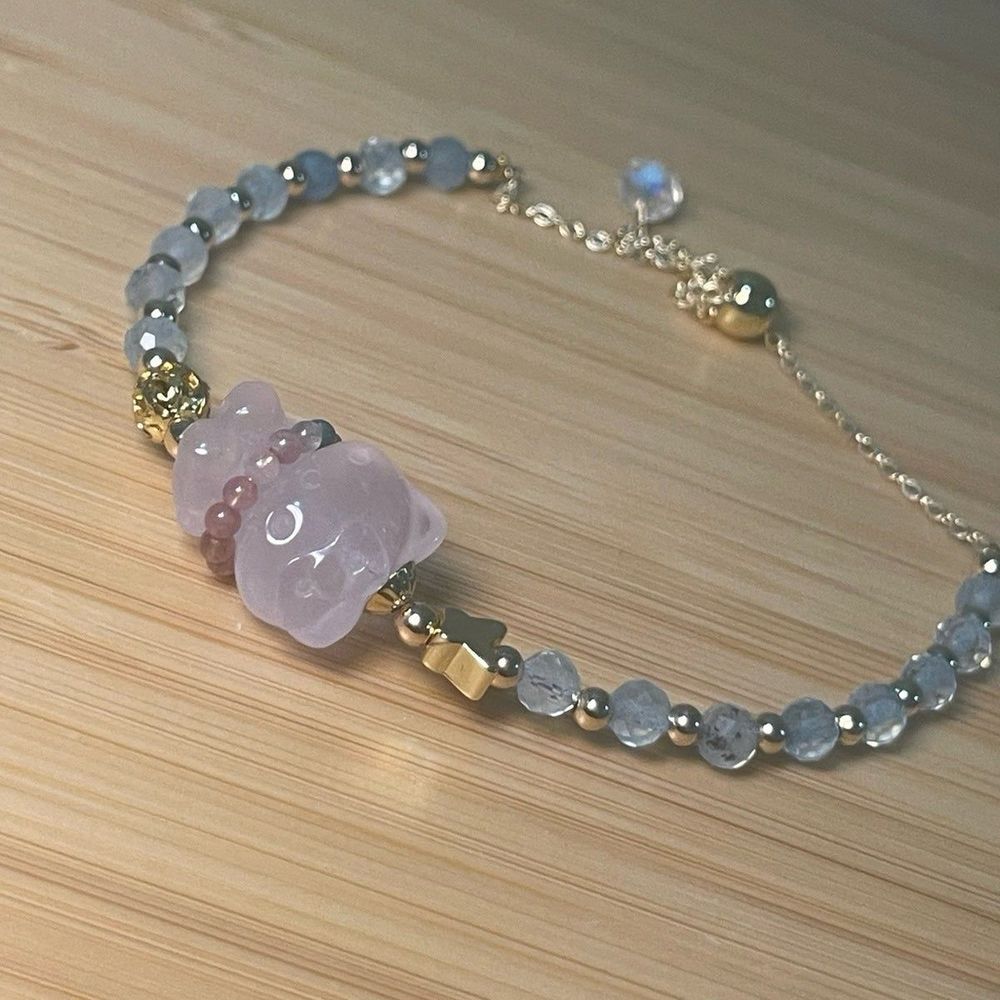 Hello Kitty Rose Quartz Bracelet